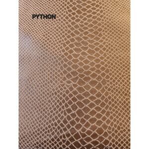 Faux Caramel Viper Snake Vinyl Fabric with Cotton Backing 55" wide x 56" long